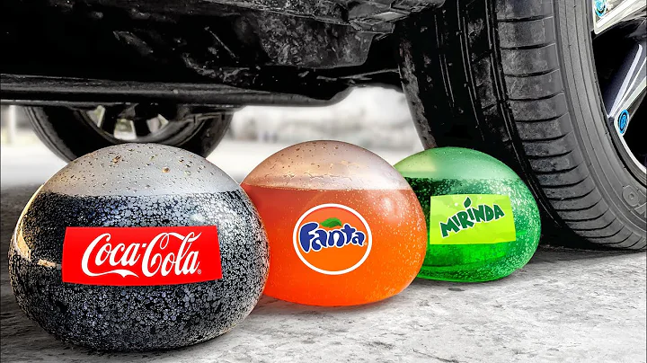 Crushing Experiments! Car vs Crunchy & Soft Things! Coca Cola, Fanta, Mirinda, Mnt Dew