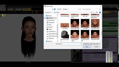 IMVU 101 - How To Create a Rihanna Mesh Head on IMVU