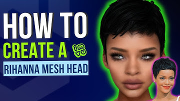 IMVU 101 - How To Create a Rihanna Mesh Head on IMVU