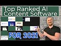 My Top Ranked AI Content Software List for 2021 - Best AI Content Writing Tools