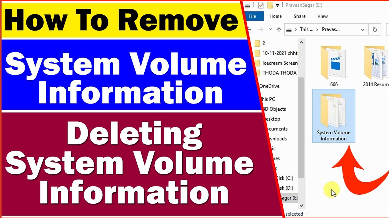 How Ho Remove System Volume Information | How To Delete System Volume  Information | Memory Card Usb - YouTube