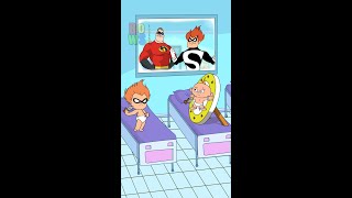 Baby Jack jack vs Baby syndrome Bowser12345 #theincredibles #mrincredible   #shorts