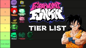 RANKING EVERY FNF MOD BY PUTTING THEM IN A TIER LIST!!!