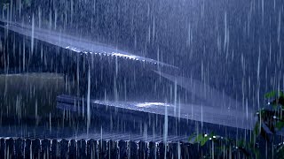 Stop Overthinking & Sleep Instantly with Heavy Rain & Epic Thunder Sounds  Tropical Thunderstorm