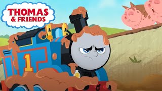 Muddy Thomas! | Thomas & Friends: All Engines Go! |  60 Minutes Kids Cartoons
