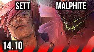 SETT vs MALPHITE (TOP) | 7 solo kills | BR Master | 14.10