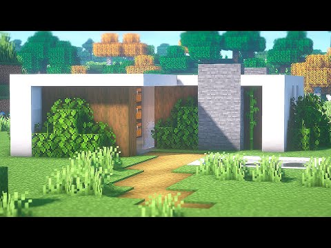 ⚒️ Minecraft Tutorial  Casa MODERNA (de MADEIRA) ⚒️ 