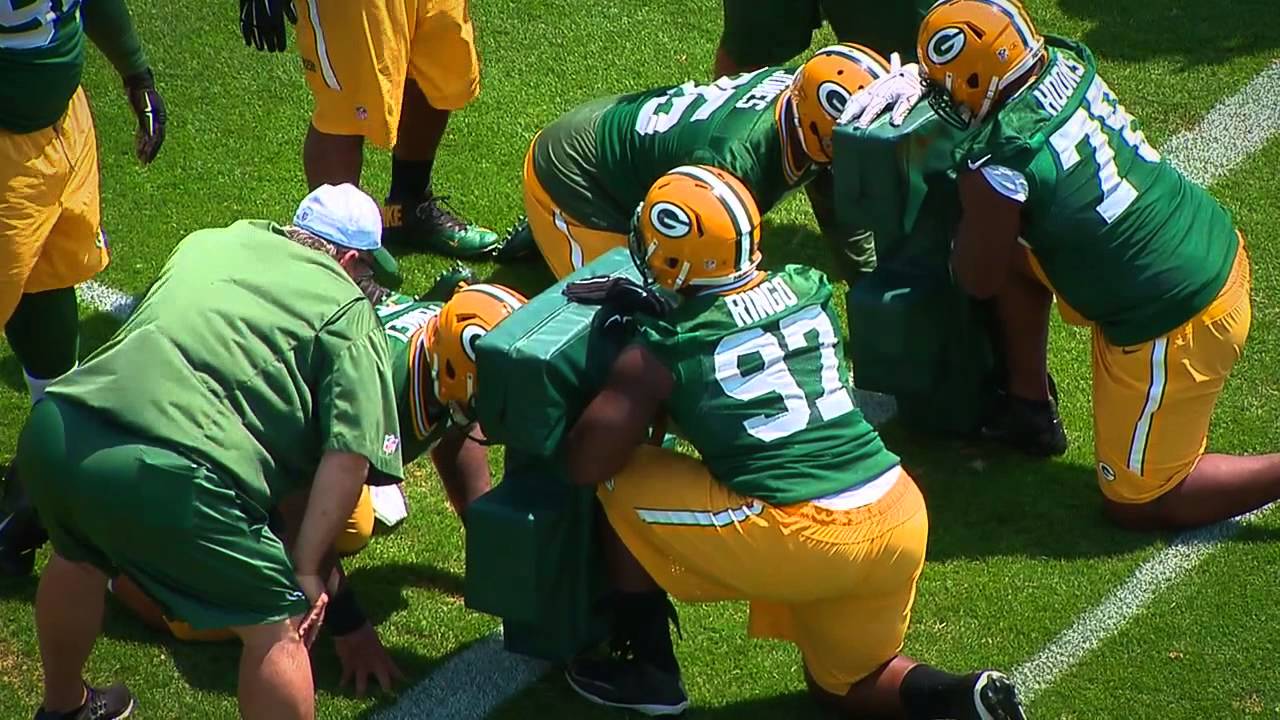 Green Bay Packers speed bag drill: Defensive line - YouTube