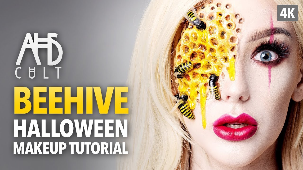 AHS Cult Beehive Halloween Makeup Tutorial YouTube