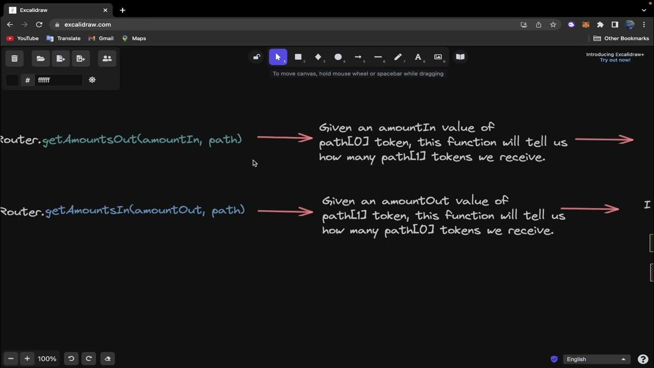 Pancakeswap Code getAmountsIn() and getAmountsOut() explained YouTube