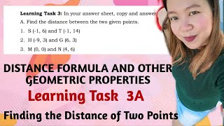 USING DISTANCE FORMULA AND GEOMETRIC PROPERTIES| WEEK 7 LEARNING TASK 3A| G10 029| LoveMATH TV