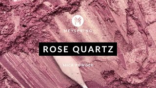 MEYSPRING Rose Quartz Mica Pigment Powder: Perfect Rose Gold for Resin &  Mixed Media Art Projects 