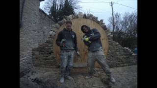 Time lapse of a dry stone moongate built in Wiltshire, England