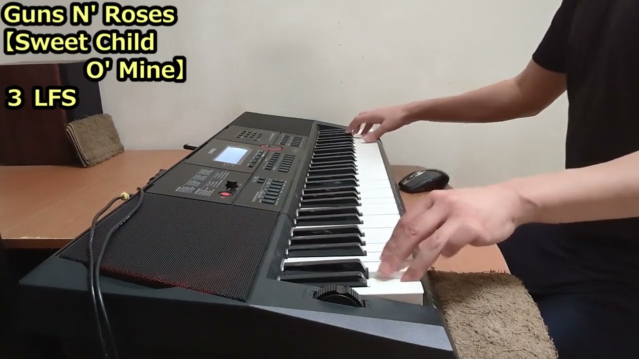 GUNS N' ROSES - SWEET CHILD O' MINE 3 (cover Keyboard piano guitar