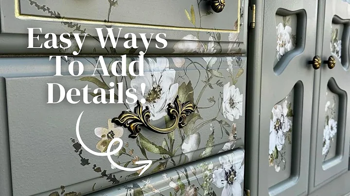 Complete Furniture Makeover-Using Decoupage Decor Fiber Paper and Decor Transfers!