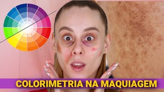 AULA DE COLORIMETRIA   Como camuflar manchas: OLHEIRAS, MELASMAS e mais …