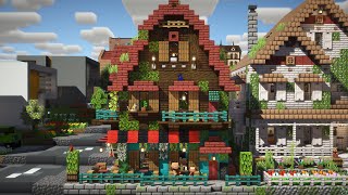 おしゃクラ!Part144 青緑色×ダークオーク×マングローブ!おしゃれで小さなレストラン建築【タイムラプス】(Minecraft)