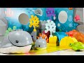 LEGO DUPLO Town Wild Animals Of The Ocean 10972 Toy Building Kit 32 Pieces Marble Run Race ASMR 
