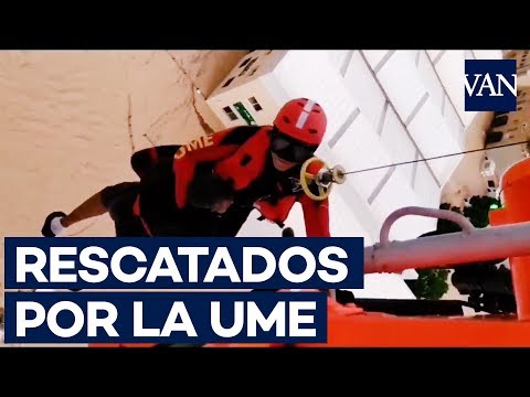 GOTA FRÍA: Espectacular rescate en helicóptero de la UME en La Vega Baja