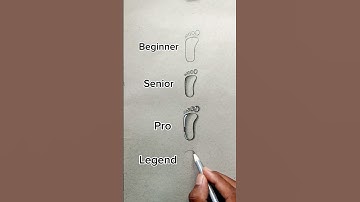 How to draw realistic footprint water drop #shortvideo #drawing