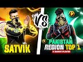 Satvik vs pakistan vbadge  region top1 player