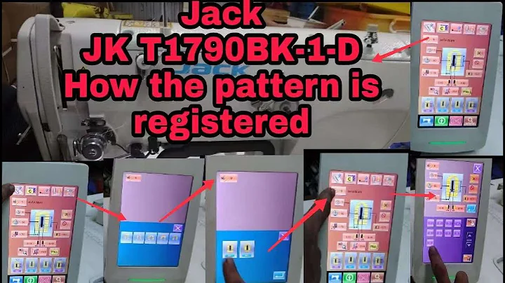 Auto button hole  sewing machine how the pattern is registered (JACK JK T1790BK 1 D)