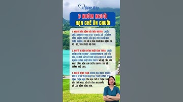 3 nhóm người nên hạn chế ăn chuối #duocsily #dsly #chamsocsuckhoe