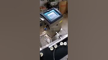 Printing on the plastic bottle Cap by Leadjet CIJ inkjet printer