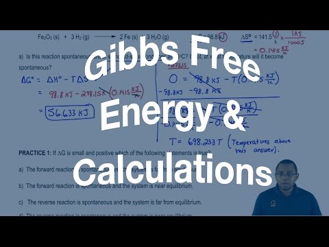 Gibbs Free Energy and Calculations