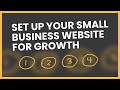 4 important things to do to your new small business website