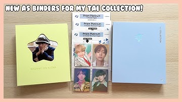 ✨ new A5 binders for my bts taehyung collection | storing & review | prism platinum & eliee j binder