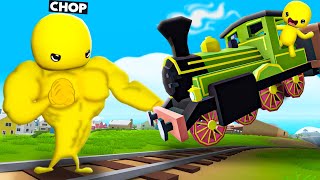 WOBBLY LIFE CHOP STOPPED TRAIN WITH HIS HUGE POWERS