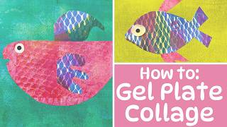 How to Make Collage with Gel Plate and Gelli Prints