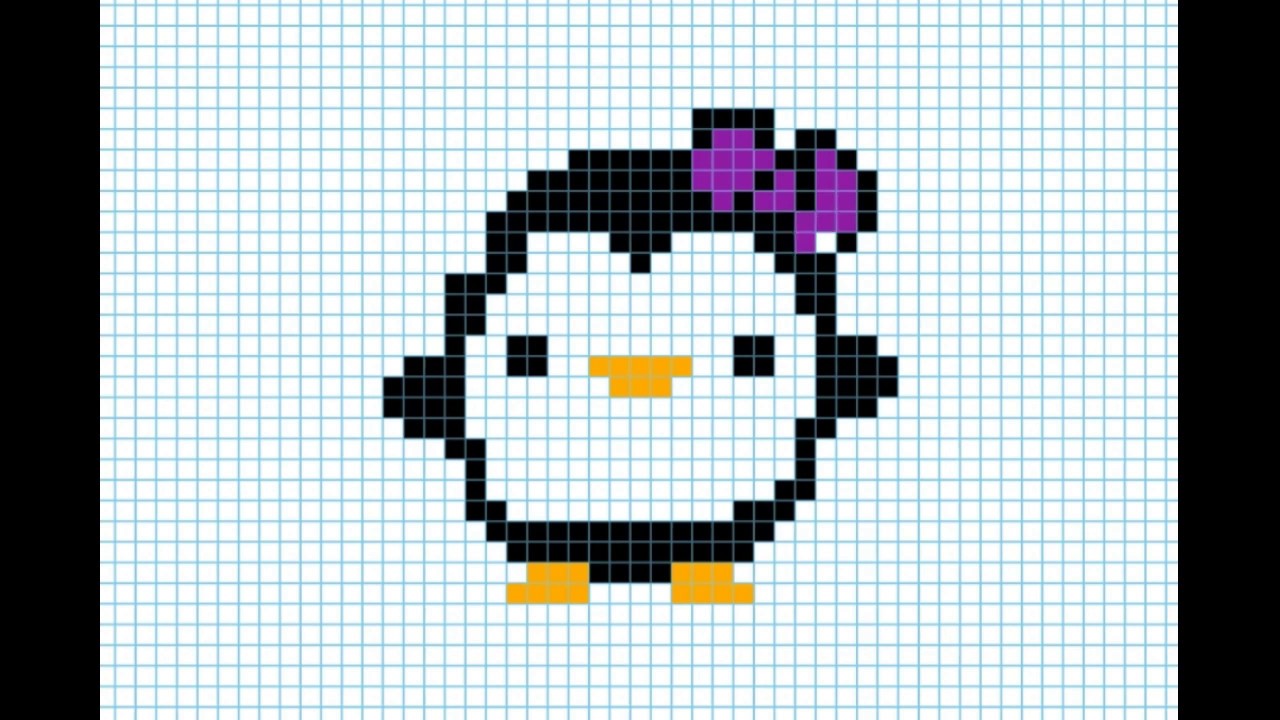 Как нарисовать бантик по клеточкам