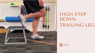 High step down trailing leg