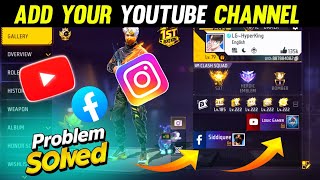 How To Add Youtube Channel In Free Fire Profile ?  screenshot 5