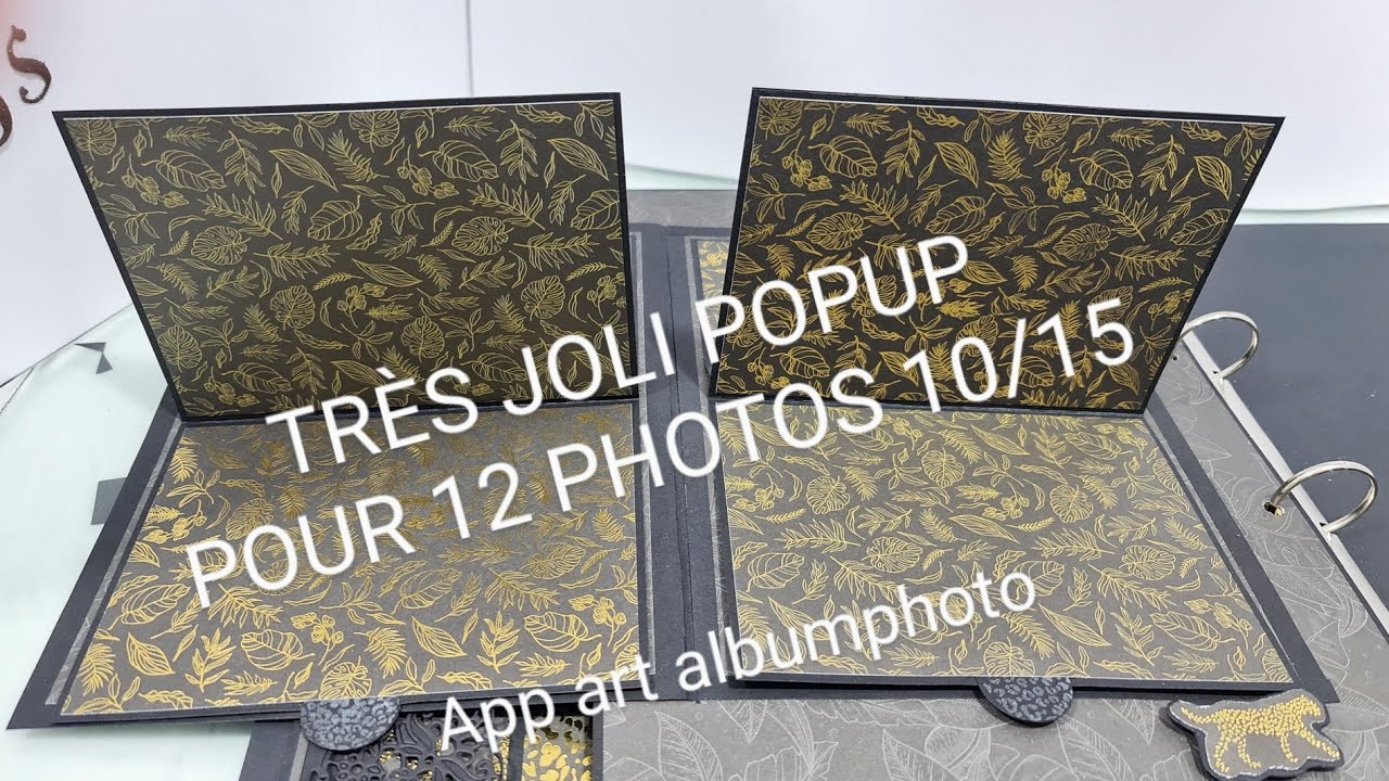 POPUP POUR 12 PHOTOS EN 10/15. SCRAPBOOKING.