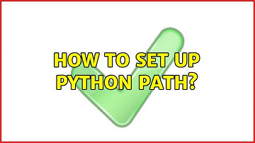 Unix & Linux: How to set up Python path?