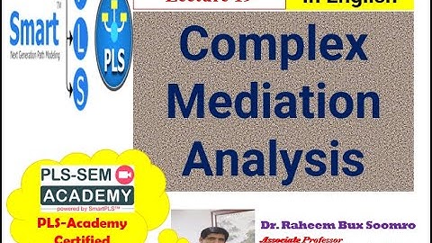 Smart PLS-SEM: Lecture 19 Complex Mediation Analysis