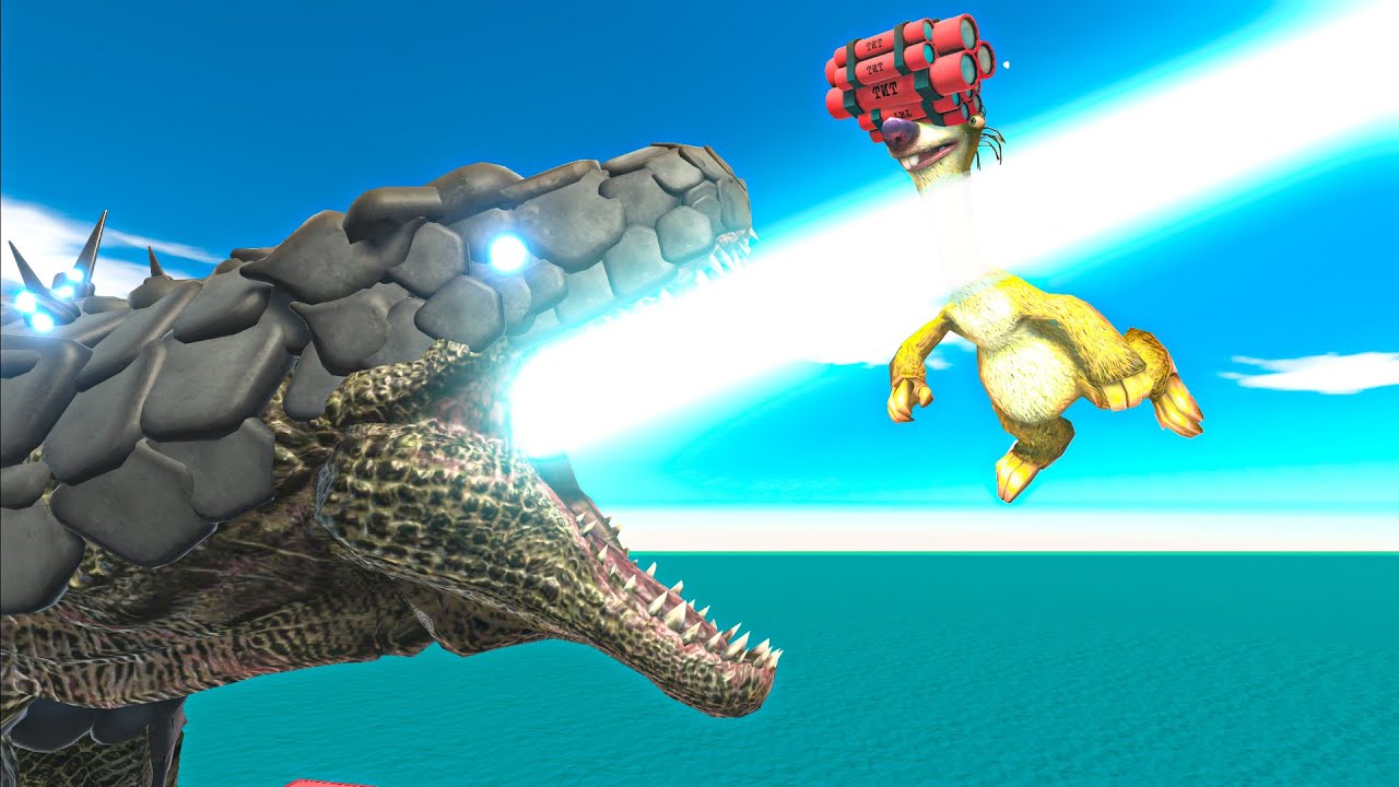 ICE AGE SID DESTROYS UNITS - Animal Revolt Battle Simulator