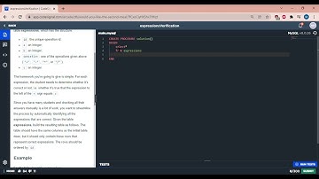 expressionsVerification CodeSignal  SQL MySQL