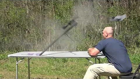 A 50 cal exploded in the face