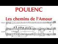 Poulenc - Les Chemins de l’amour [solo piano]