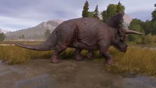 I made a late cretaceous ￼ ￼dinosaur ecosystem ￼