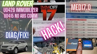 Land Rover Evoque U0426 MED17.0 Immobilizer off hack! Foxflash Obdstar DC706, U0415 ABS Diag/FIX!