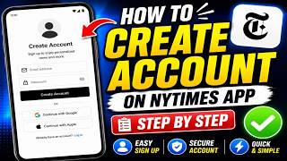 How to Create an NYTimes Account