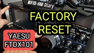 YAESU FTDX101D - FACTORY RESET Yaesu Ftdx 101 Mp Full Reset