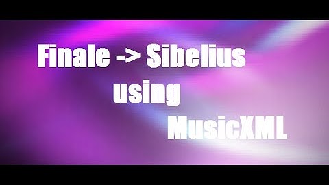 How to Import Files Into Sibelius From Finale (Using MusicXML) - Sibelius Tips & Tricks