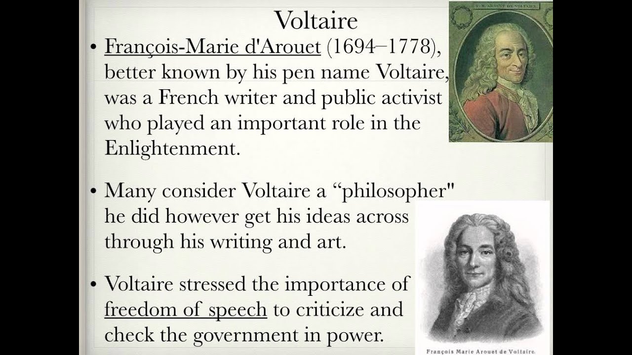 Voltaire Philosopher Enlightenment