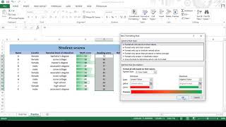 Excel Exercise 9 - Conditional Formatting, Freeze Panes, & Borders | Excel formulas and functions